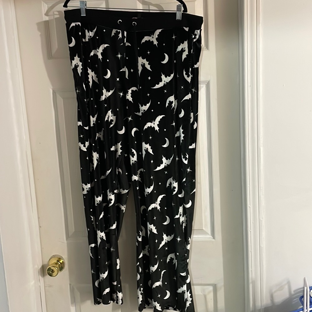 Dolls Kill Plus Bat Behaviour Velvet Track Pants